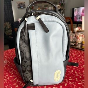 Coach Edge Pack In Colorblock Signature Canvas With Coach Patch